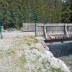 Waldbad, Zäune stellen Waldbad Loipenbereiche