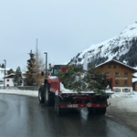 Hochwasserbaustelle Omesberg, Äste wegführen