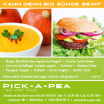 Kunde: Pick-a-Pea | Biofastfood | Anzeige