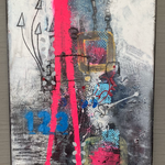 Titel: Der Countdown, Größe: 80 x 50 x 2cm 