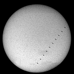 Transit de l'ISS devant le Soleil, 0,6s le 15 août 2019, observatoire de Saint Véran, Jean-François