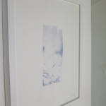 Pinceau nuage, série sérigraphie, monotype, 30x40 cm, 2017