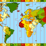 MAPA DE HUSOS HORARIOS 2.