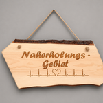 Schild "Naherholungsgebiet" ; € 50 ; INFO: Holz ist ein Naturprodukt, daher können Abweichungen vorkommen.
