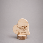Herz "FREUNDE" ; INFO: Holz ist ein Naturprodukt, daher können Abweichungen vorkommen.