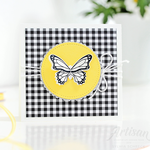 Karte mit einem Schmetterling