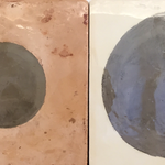 CIRCLES, 2009; A.F.Borzacchini; reclaimed table tops; stucco, cocciopesto, concrete, epoxy resin