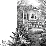 Illu aus "Der Büchergarten - Ein blühendes Geheimnnis", siehe Kinderbücher