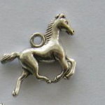 Metall-Pferd - 3D (vorne und hinten gleich), 20 x 16 mm