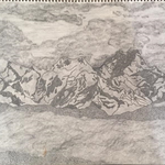 ヒマラヤの山々　/　The Himalayan mountains.
