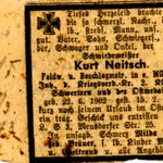 Traueranzeige 1943