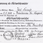 Nun geht es in Waren weiter. Ab dem Sommer 1946 darf Karl Friedrich Neinaß wieder Lehrlinge in der Gärtnerei Steindorf ausbilden.