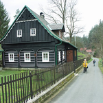 Ein typisches Umgebindehaus aus der Region.