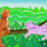82159【木登り猫】 ゆふーち