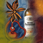 Création artistique et graphique pour une plaque promotionnelle du Pastis Bardouin. Distilleries et Domaines de Provence