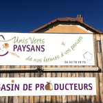Création des enseignes pour le groupement de producteurs Unis verts Paysans à Forcalquier