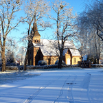 Kirche Schmuggerow im Winter 2014