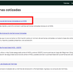 Selecciona la opción de Semanas Cotizadas