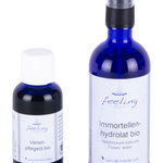 Leichte Beine Pflegeset: an heißen Tagen schweren Beinen vorbeugen! Venenpflegeöl bio 50ml, Immortellenhydrolat bio 100ml. 24,90€ statt 29,80€