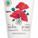Mohn Körpermilch: herrlich duftend und ausgleichend, zieht schnell ein. 150ml. Preis: 7,-€ statt 13,90€