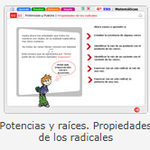 Educarex. Potencias y raíces.Propiedades de los radicales.