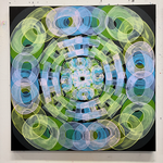 ECHO, acrylic on canvas, 1 x 1 m, 2024