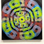 ACID, acrylic on canvas, 1 x 1 m, 2024