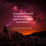 Time to C'ink - Citation - Rêver - Carlos Ruiz Zafon