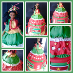 Taart met surinaamse klederdacht
