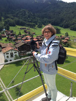 unterwegs mit der fotokamera. hier auf dem serneuser kirchturm