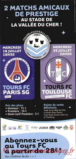 Affichette  Tours-PSG  2007-08