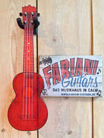 Sopran- Ukulele, Rot/Red durchsichtig/translucent, wasserfest, Kinder- Ukulele Sopran für Badewanne, Swimming Pool, Poolnudel, 75365 Calw, Herrenberg, Stuttgart