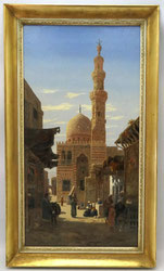 Ölgemälde Edward Mills "Grabmoschee Kait-Bay, Kairo" 1890 , 74,0 cm x 39,0 cm, € 2400,00