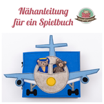 Teddys Flugstory Quiet book Spielbuch Nähanleitung Activity book