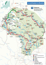 grün: meine Route von Stora Blåsjön nach Klimpfäll