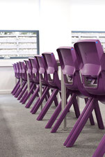 Purple chairs