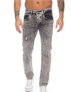 Clickandbay- Jeans-da-Uomo-Regular-Grigio