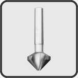 Kegelsenker HSS Co5 3Schneidengeometrie blank und beschichtet radial- und axial hinterschliffen ab ø 11,5 mm 3-Flächenanschliff vibrationsfreies Arbeiten.