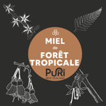 Miel de Forêt Tropicale cercle orange avec fleurs Puri New Zealand