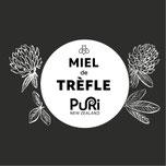 Miel de Trèfle cercle blanc avec fleurs Puri New Zealand