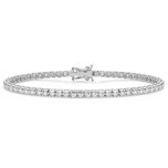 Bracciale Tennis  in oro bianco con diamanti