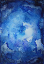 Licht, Aquarell, 14,5x21cm