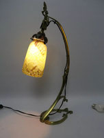 DAUM NANCY Seltene schöne Jugendstil Lampe Frankreich Messing 1910 H. 52,0 cm, € 1650,00
