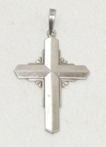 Silbernes Kreuz, Anhänger, 835 Silber, 3,0 cm x 2,2 cm, € 50,00