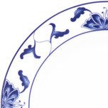 Blauer Lotus "blau weiß" - Motivnummer: 518 (Tatung Porzellan aus Taiwan) / 255 (Porzellan aus China der Marken Li oder Cameo)