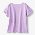 商品番号 18354 ドゥクラッセTシャツ・タックスリーブ(バイオレット)/DoCLASSE