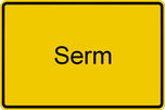 Ortsschild Serm