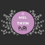 Miel de Thym cercle violet avec fleurs Puri New Zealand