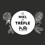 Miel de Trèfle cercle blanc avec fleurs Puri New Zealand