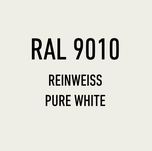 Windschutz in Farbe weiß RAL 9010
